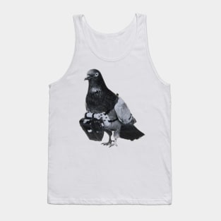 Flying Pigeon with Miniature Pigeon Camera Drone Photography Tank Top